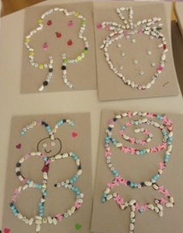 Пролећни мотиви од зрнастих материјала